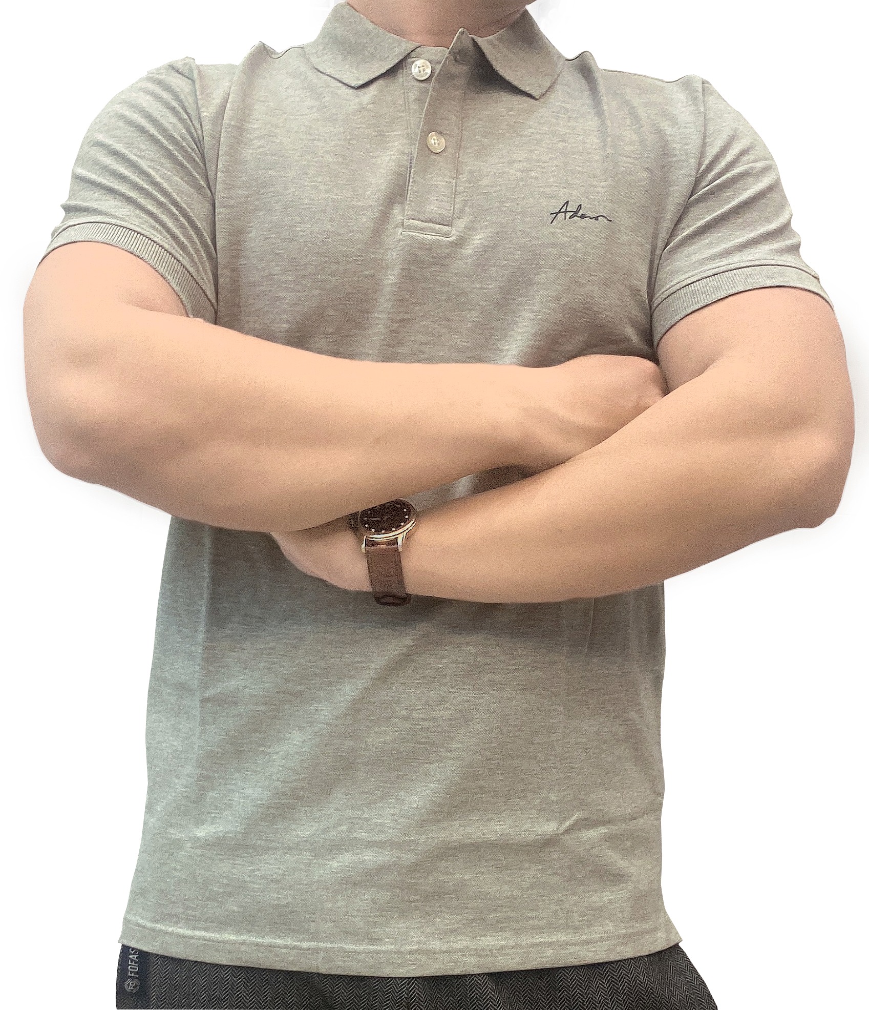 Áo thun xám cotton 100% AD350